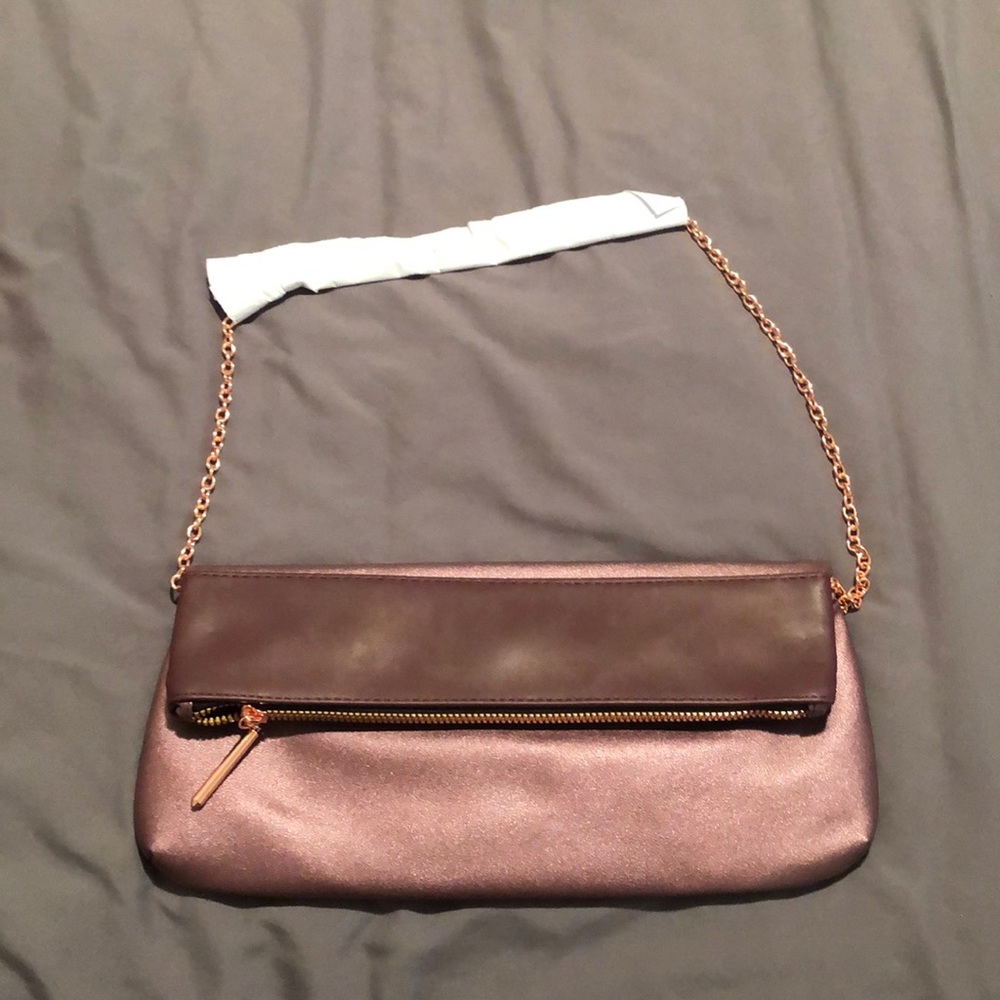 Shimmering champagne colored purse